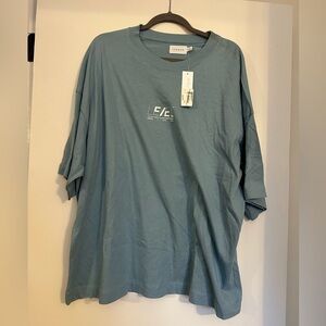 Topman Teal Graphic Short Sleeve Tee
